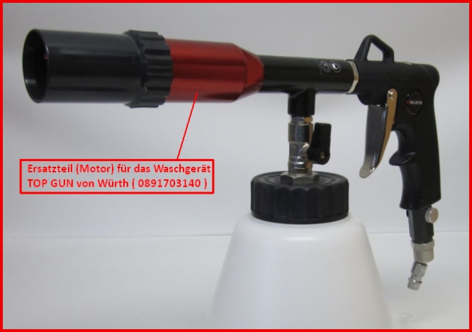 Waschgerät TOP GUN Art.-Nr Würth ersatz Plastikhülse für Reinigungs 0891703140 